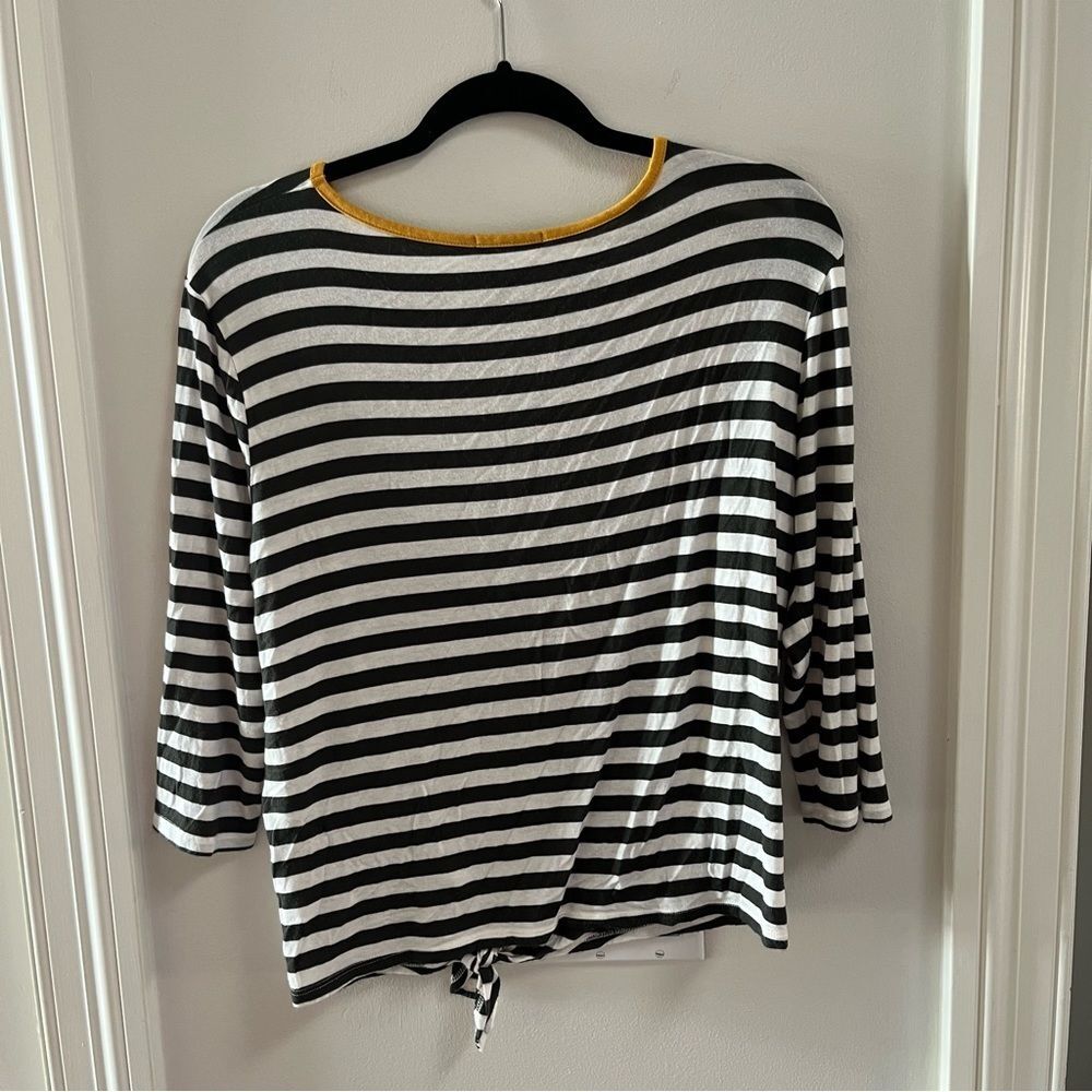 Colette green and yellow long sleeve shirt A5 - Picture 3 of 3